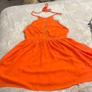 Mustard seed orange dress